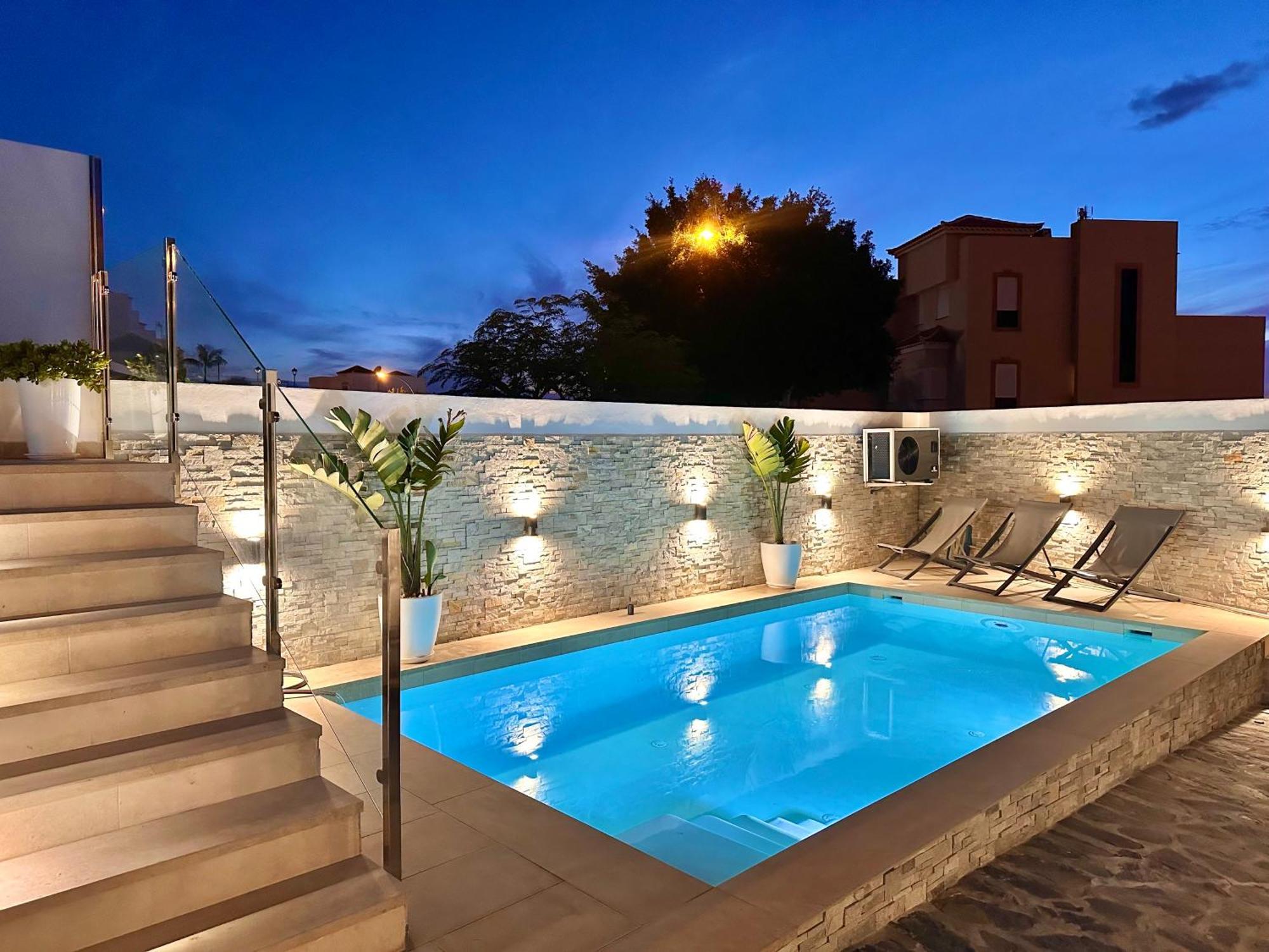 Luxury House Atlantico Private Heated Pool Apartment Адехе Екстериор снимка